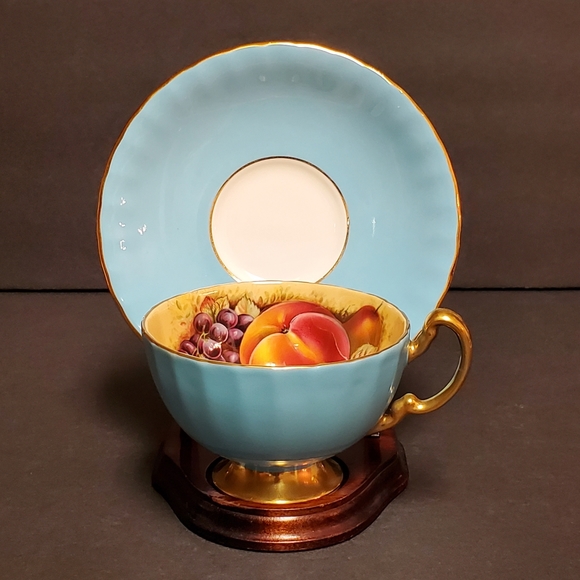 Aynsley Fruit Orchard Tea Cup & Saucer - Picture 3 of 15